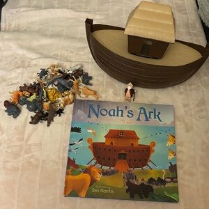 Noah's Ark Toy Set with Book